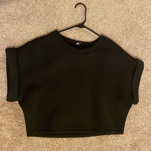 Black crop top